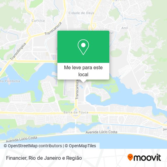 Financier mapa