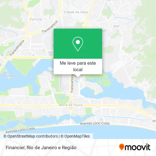 Financier mapa