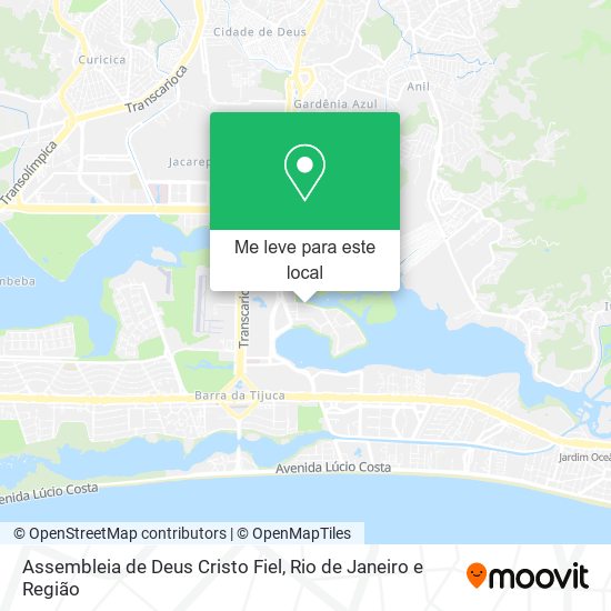 Assembleia de Deus Cristo Fiel mapa