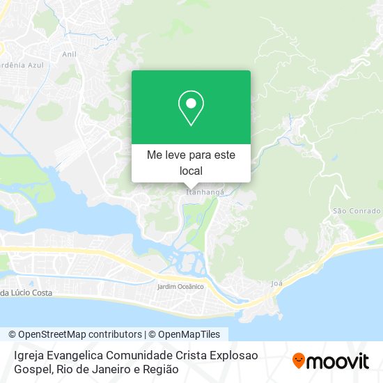 Igreja Evangelica Comunidade Crista Explosao Gospel mapa