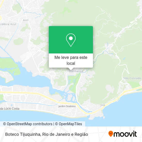 Boteco Tijuquinha mapa
