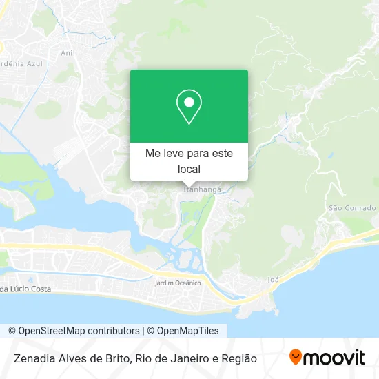 Zenadia Alves de Brito mapa