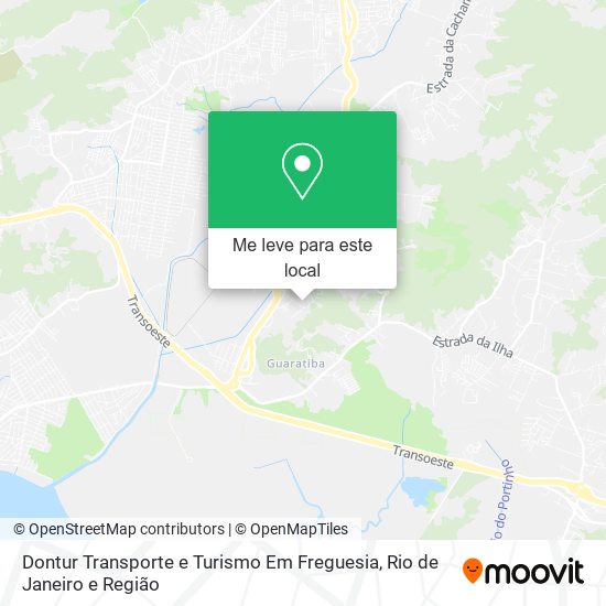 Dontur Transporte e Turismo Em Freguesia mapa