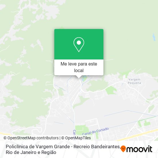 Policlínica de Vargem Grande - Recreio Bandeirantes mapa