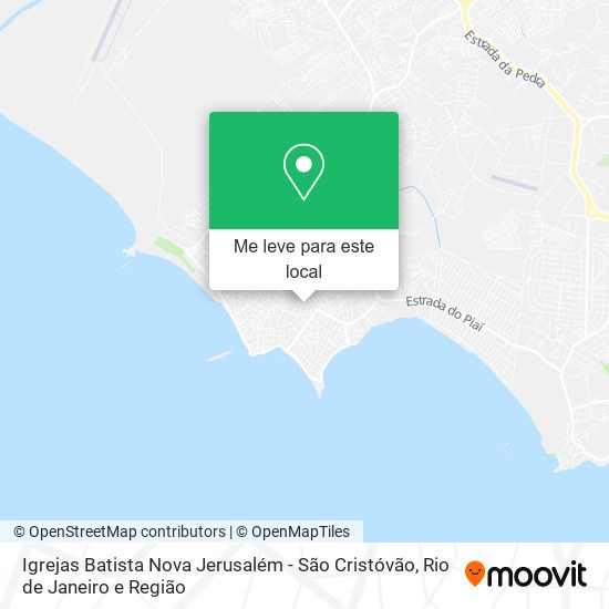 Igrejas Batista Nova Jerusalém - São Cristóvão mapa
