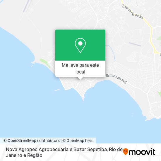 Nova Agropec Agropecuaria e Bazar Sepetiba mapa
