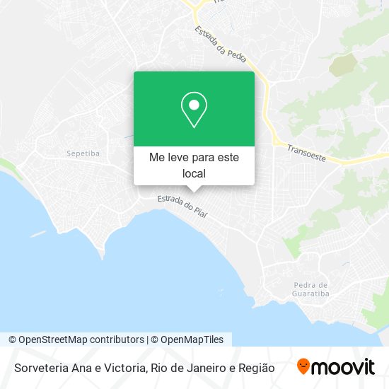 Sorveteria Ana e Victoria mapa