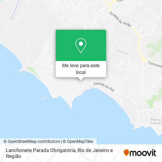 Lanchonete Parada Obrigatória mapa
