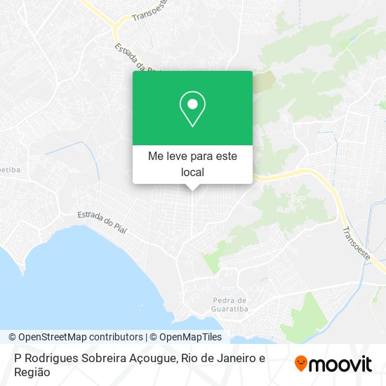 P Rodrigues Sobreira Açougue mapa