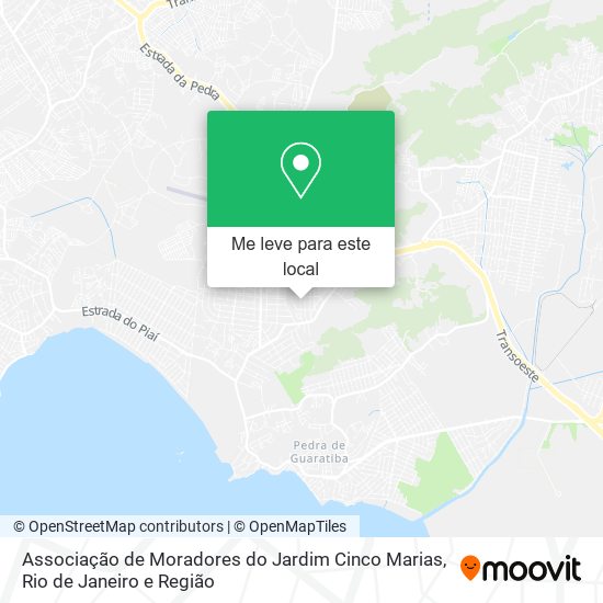 Associação de Moradores do Jardim Cinco Marias mapa