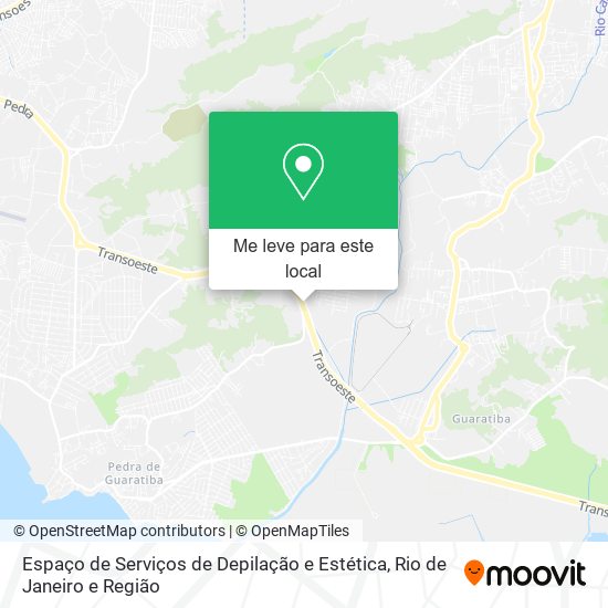 Espaço de Serviços de Depilação e Estética mapa