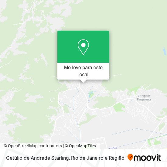 Getúlio de Andrade Starling mapa