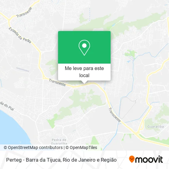 Perteg - Barra da Tijuca mapa