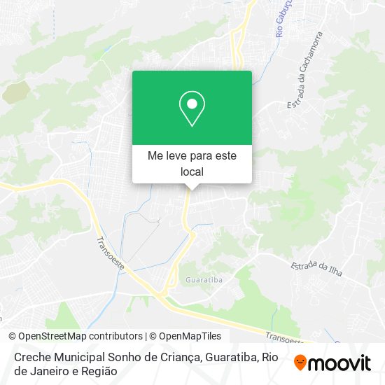 Creche Municipal Sonho de Criança, Guaratiba mapa