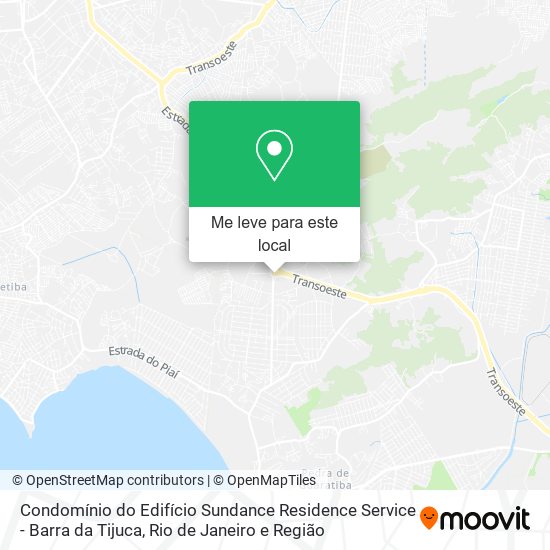 Condomínio do Edifício Sundance Residence Service - Barra da Tijuca mapa