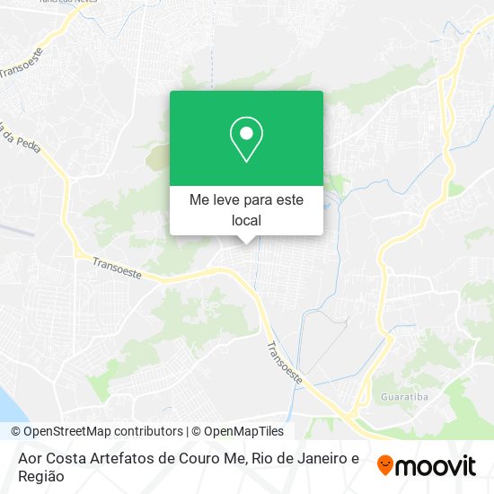 Aor Costa Artefatos de Couro Me mapa