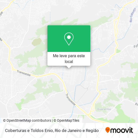 Coberturas e Toldos Enio mapa