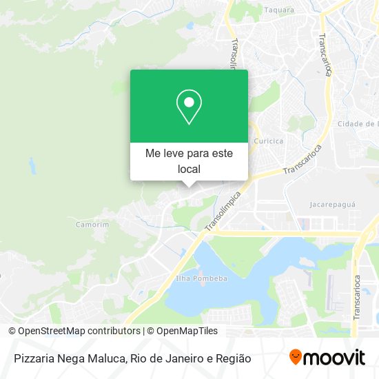 Pizzaria Nega Maluca mapa