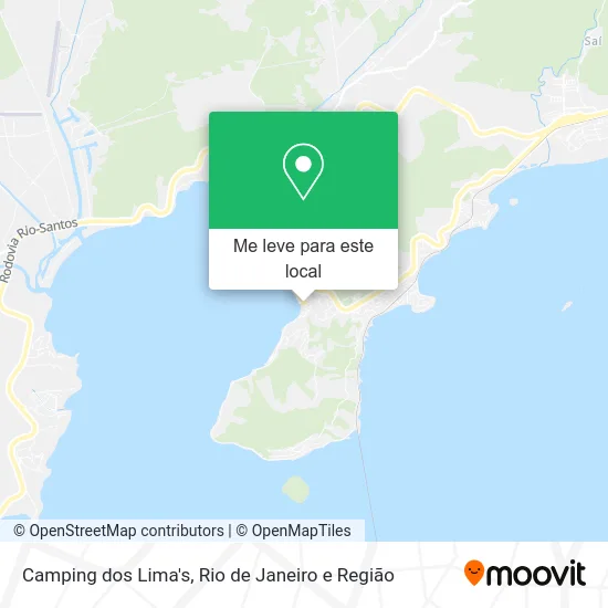 Camping dos Lima's mapa