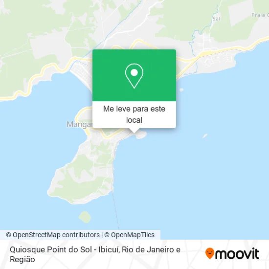 Quiosque Point do Sol - Ibicuí mapa