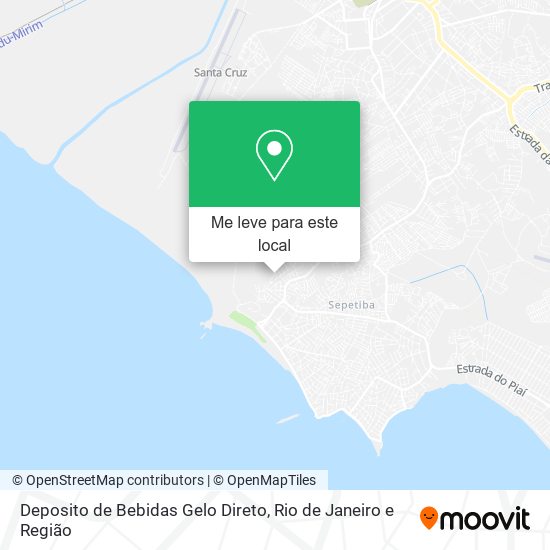 Deposito de Bebidas Gelo Direto mapa