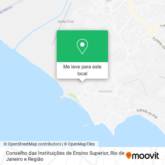 Conselho das Instituições de Ensino Superior mapa