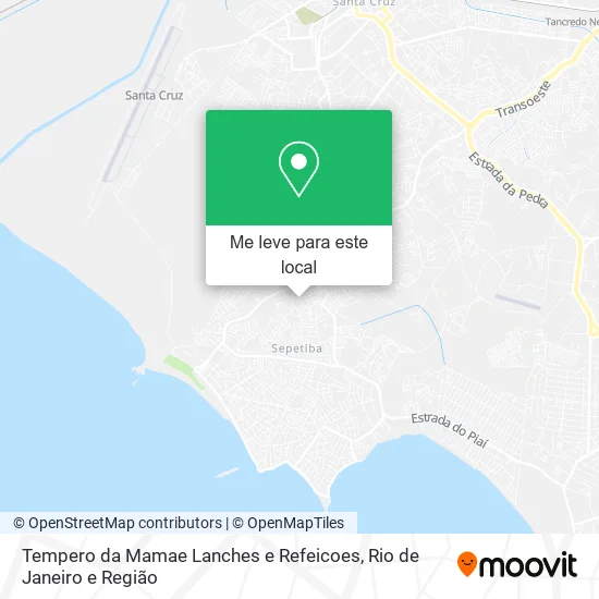Tempero da Mamae Lanches e Refeicoes mapa