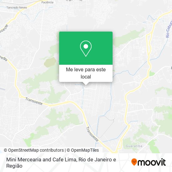 Mini Mercearia and Cafe Lima mapa