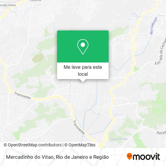 Mercadinho do Vitao mapa