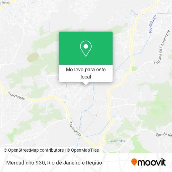 Mercadinho 930 mapa