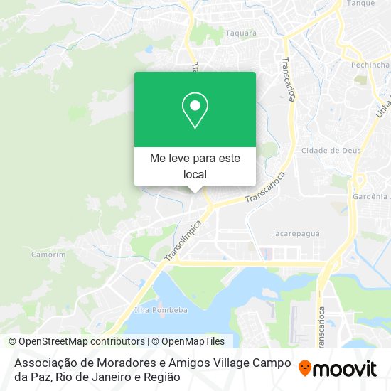 Associação de Moradores e Amigos Village Campo da Paz mapa