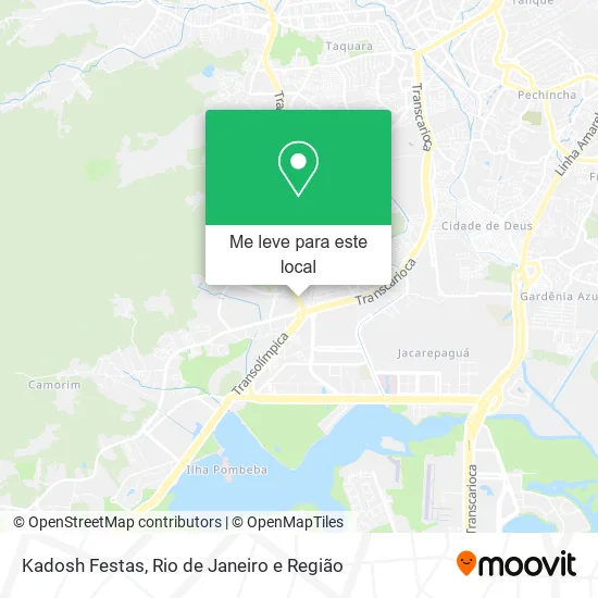 Kadosh Festas mapa