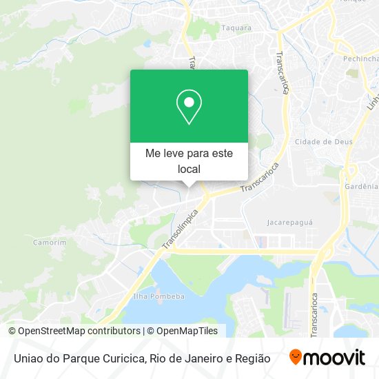 Uniao do Parque Curicica mapa