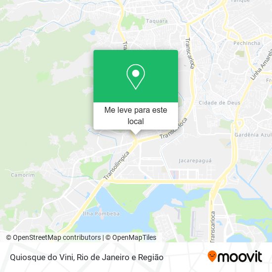 Quiosque do Vini mapa