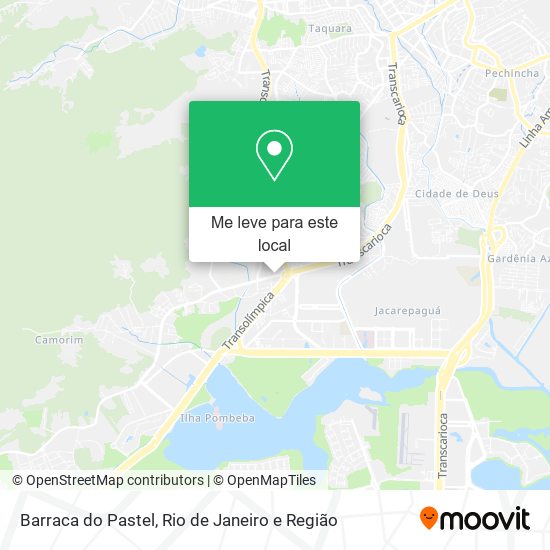 Barraca do Pastel mapa