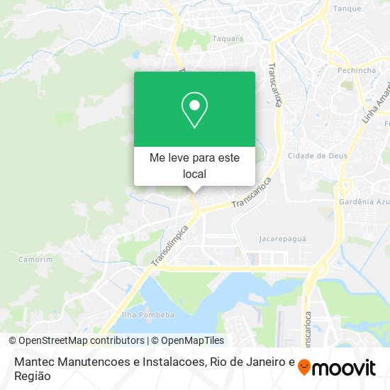 Mantec Manutencoes e Instalacoes mapa