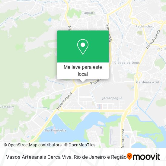Vasos Artesanais Cerca Viva mapa