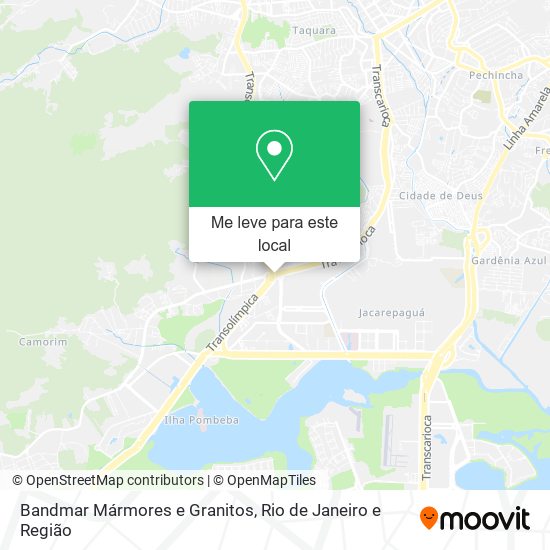 Bandmar Mármores e Granitos mapa