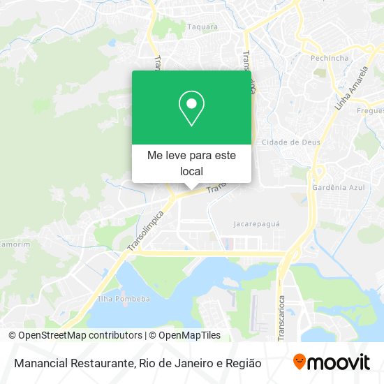 Manancial Restaurante mapa