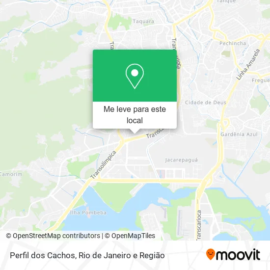 Perfil dos Cachos mapa
