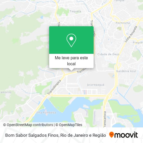 Bom Sabor Salgados Finos mapa