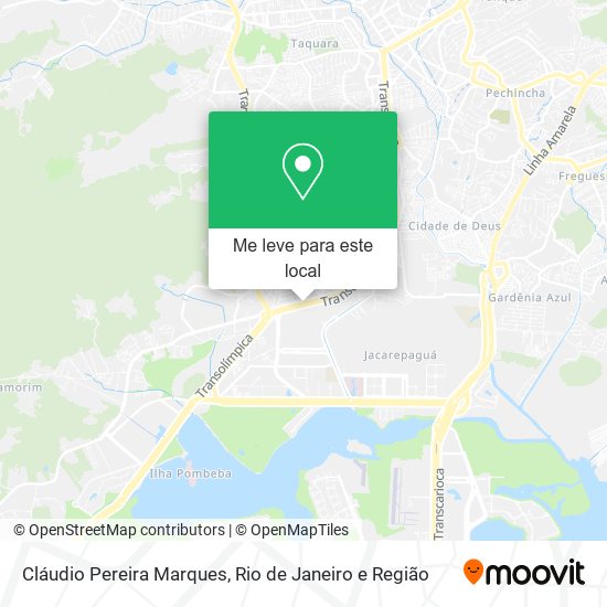 Cláudio Pereira Marques mapa