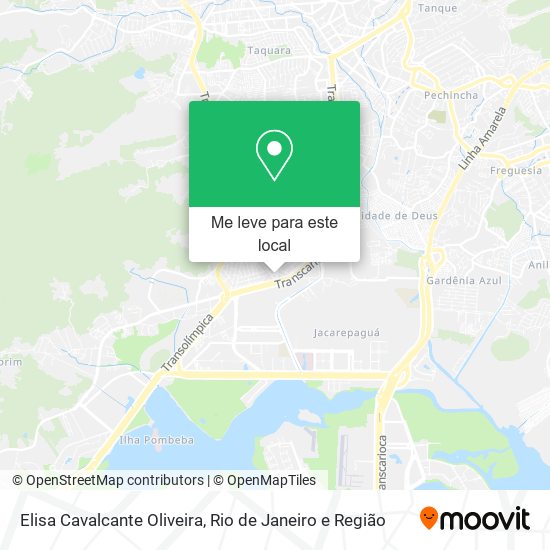 Elisa Cavalcante Oliveira mapa