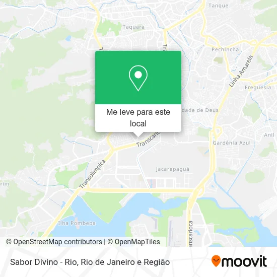 Sabor Divino - Rio mapa