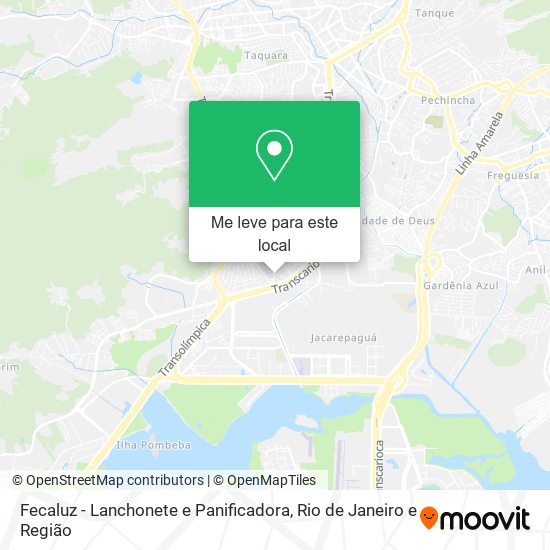 Fecaluz - Lanchonete e Panificadora mapa