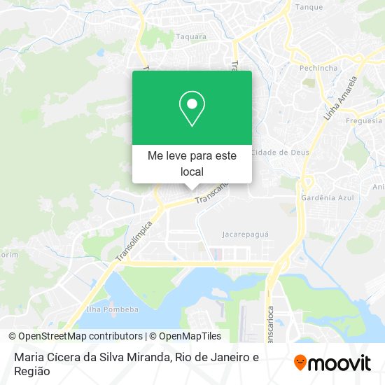 Maria Cícera da Silva Miranda mapa