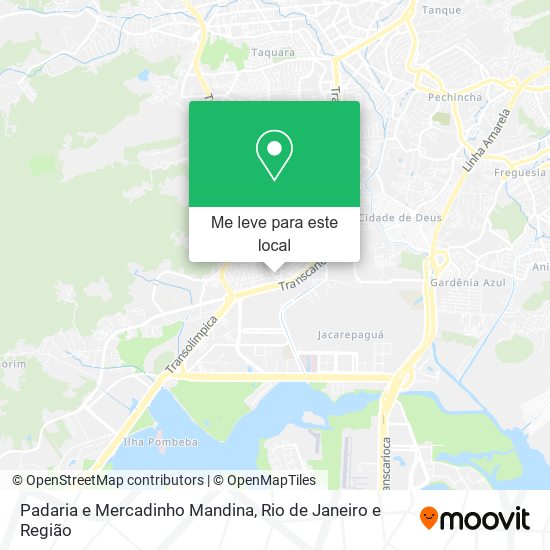 Padaria e Mercadinho Mandina mapa