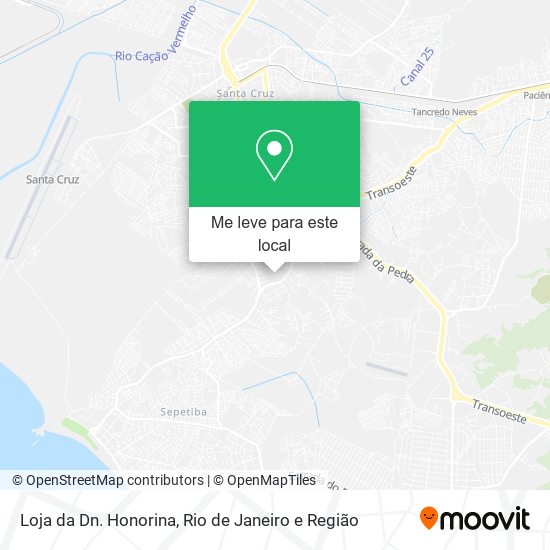 Loja da Dn. Honorina mapa