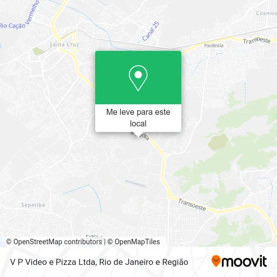 V P Video e Pizza Ltda mapa