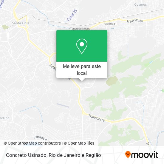 Concreto Usinado mapa